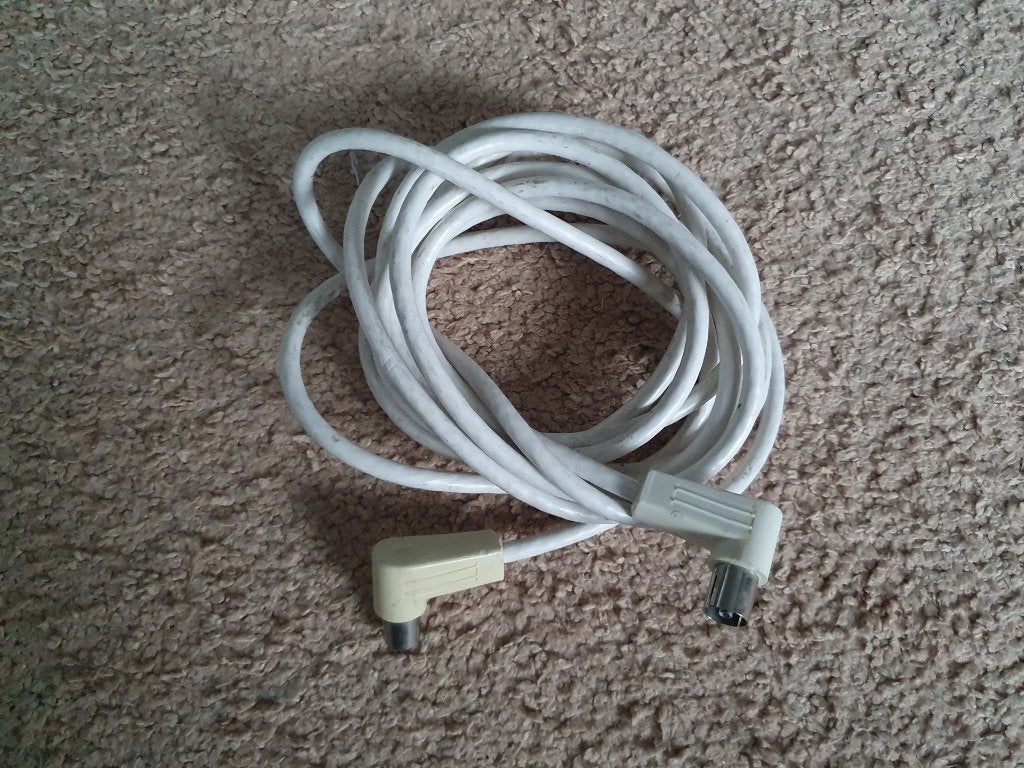 Coax kabels, Ophalen of Verzenden, Gebruikt, Minder dan 2 meter, Coaxiale kabel