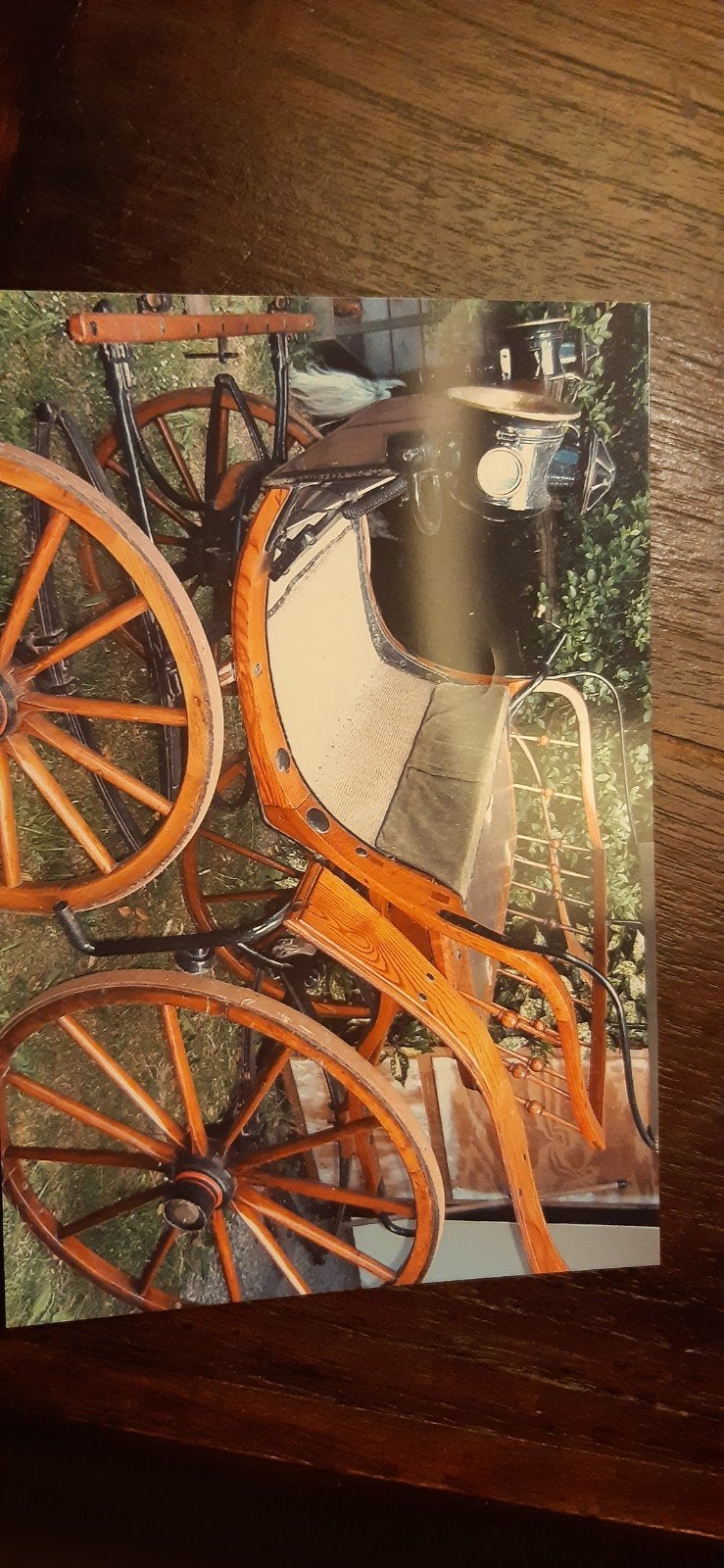 Antiek houten koets, enkelspan., Ophalen
