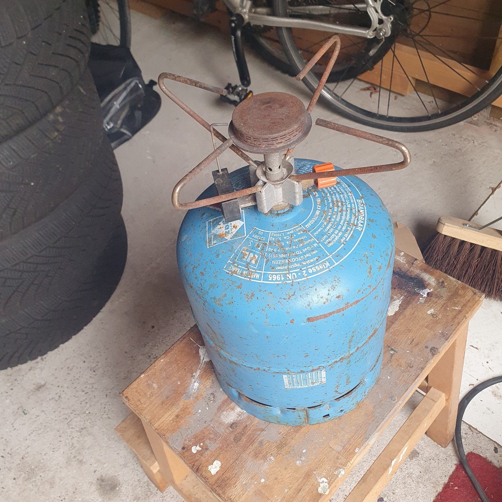 camping gasstel, Caravans en Kamperen, Ophalen, Gebruikt