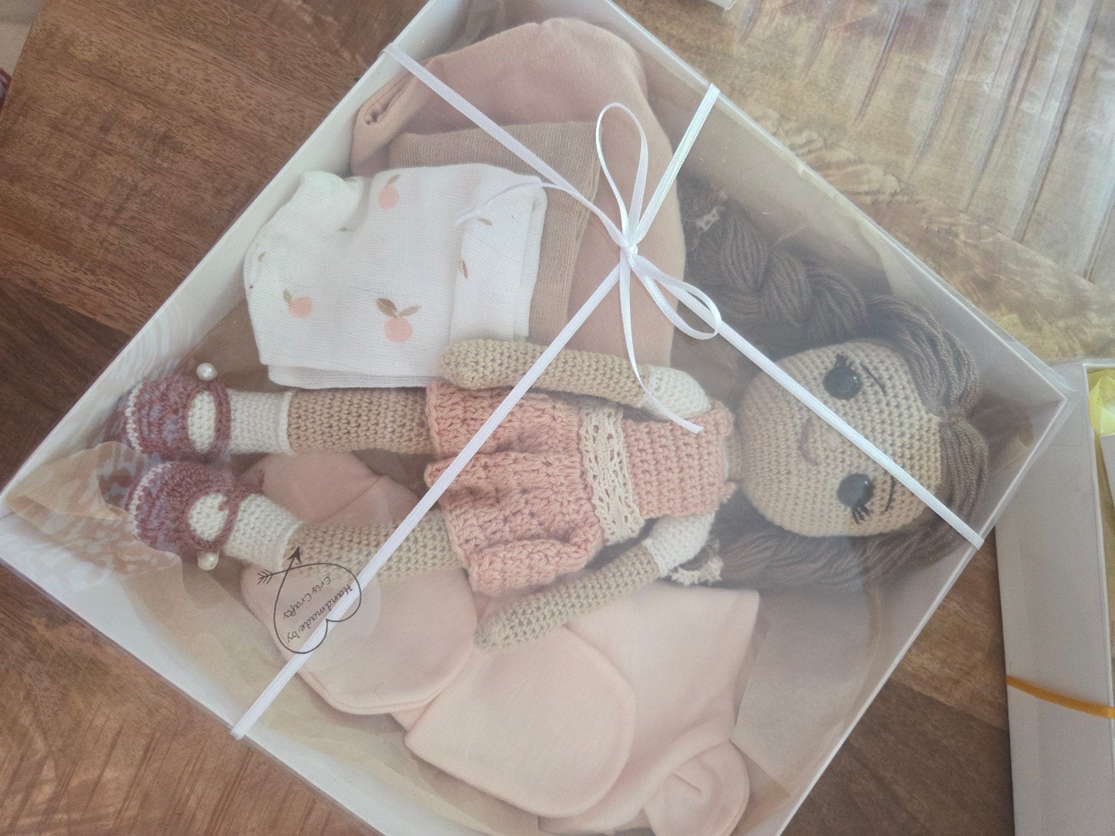 Handgemaakte gehaakte pop set, Ophalen of Verzenden, Nieuw, Babypop