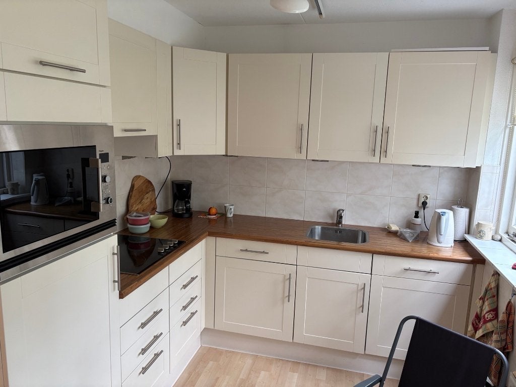 Complete L-vormige keuken, Huis en Inrichting, Keuken | Complete keukens, Ophalen, Gebruikt, Hoekkeuken, Hout