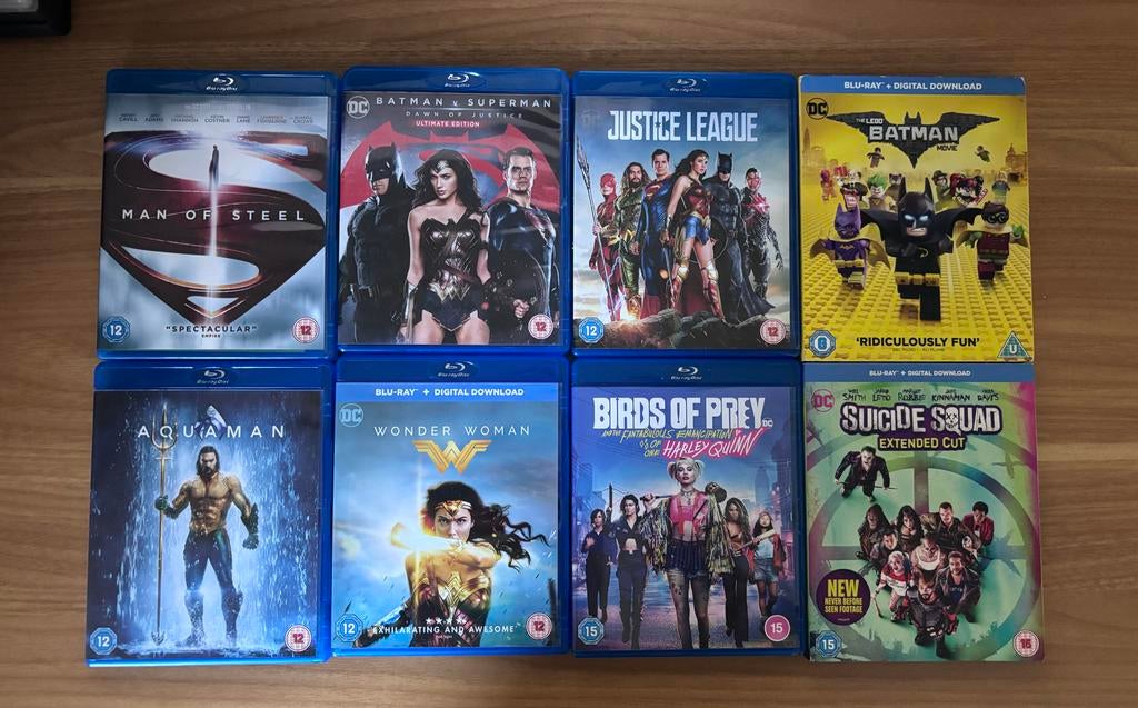 Superhelden films Blu-ray: Batman, Superman, Justice League, Cd's en Dvd's, Blu-ray, Ophalen of Verzenden, Gebruikt, Actie