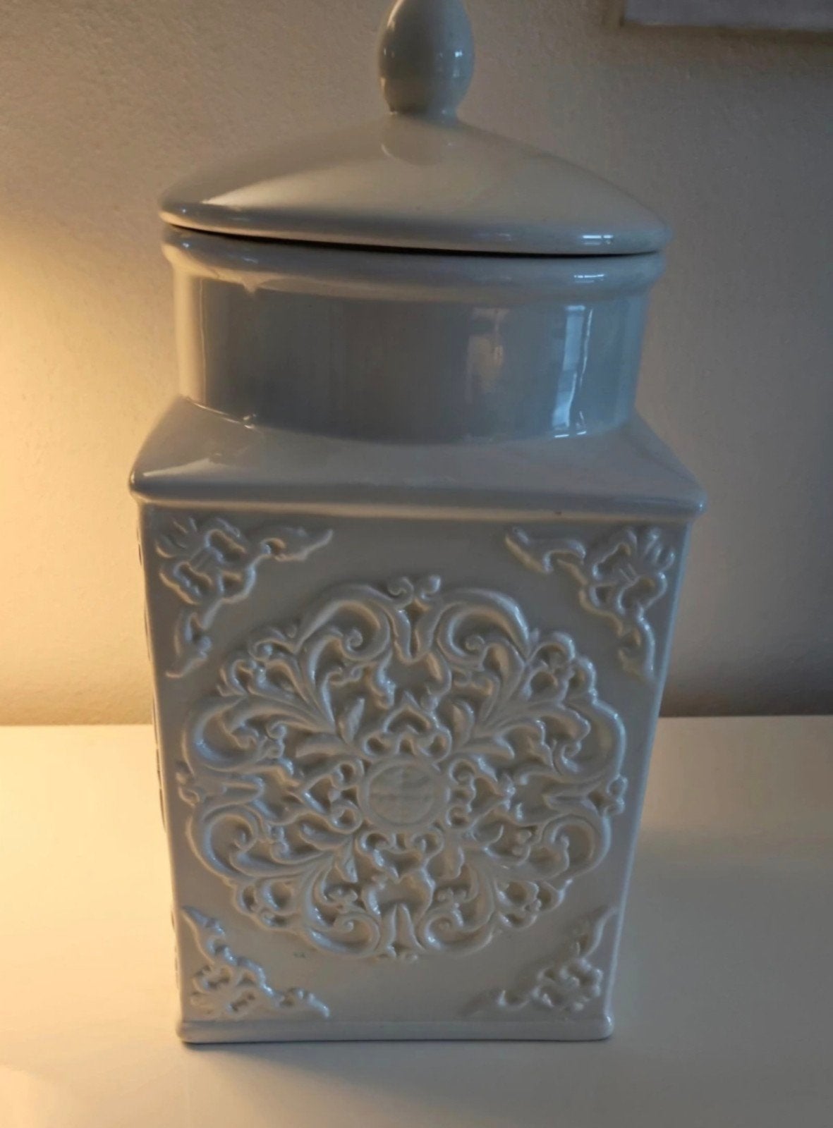 Wie heeft 2 van deze Braxton potten ?, Beige, Gebruikt, Ophalen of Verzenden, Voorraadpot