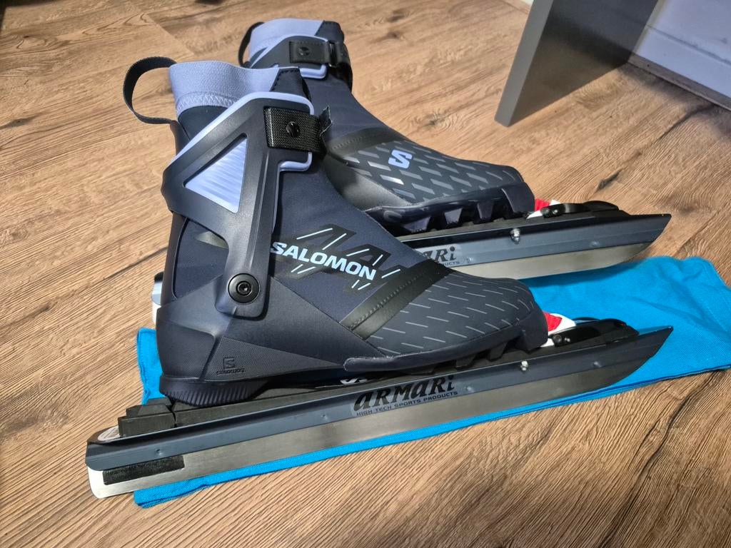 Nieuwe Salomon schaatsen paars maat 38 2/3 - 1 keer gedragen, Sport en Fitness, Schaatsen, Klapschaats, Overige typen, Nieuw, Ophalen
