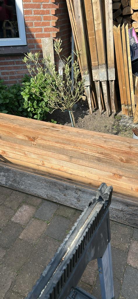 Houten balken, Doe-het-zelf en Verbouw, Hout en Planken, Gebruikt, Ophalen of Verzenden, Balk, Overige houtsoorten
