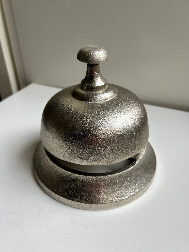 Pols Potten tafelbel zilver, Pol's Potten POLSPOTTEN, Metaal, Zilver, Decoratieobject, Ophalen of Verzenden