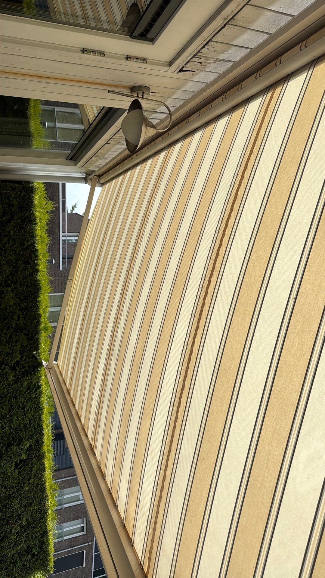 Zonwering knikarm 550x250, Tuin en Terras, Zonneschermen, Ophalen, Gebruikt, 450 cm of meer, Elektrisch