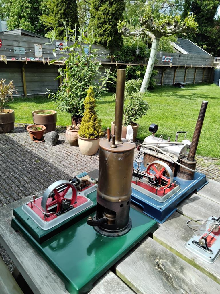 Twee x stoommachine wilesco D202 en andere, Antiek en Kunst, Antiek | Speelgoed, Ophalen