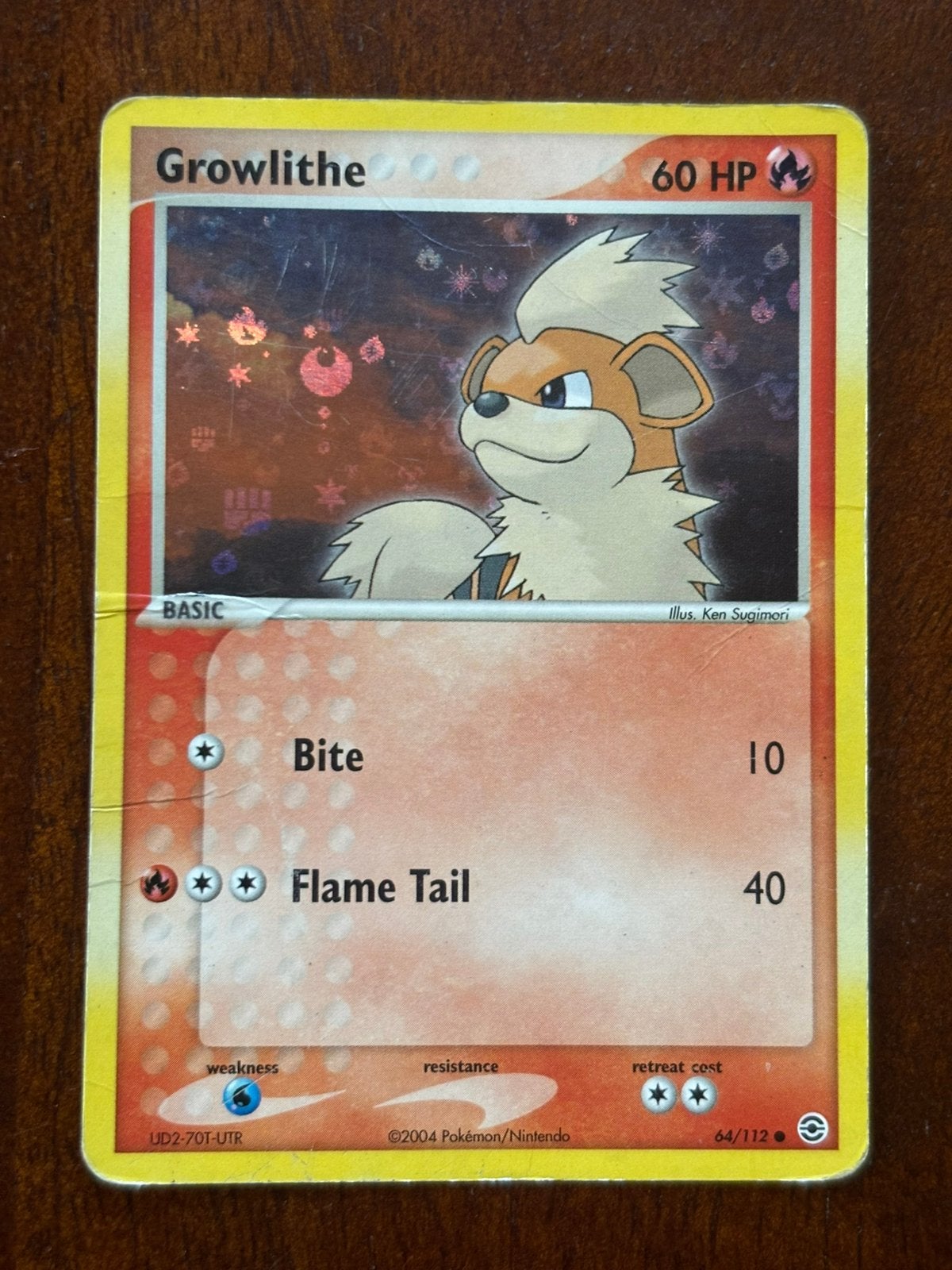 Growlite reverse holo EX fire red & leaf green, Ophalen, Zo goed als nieuw