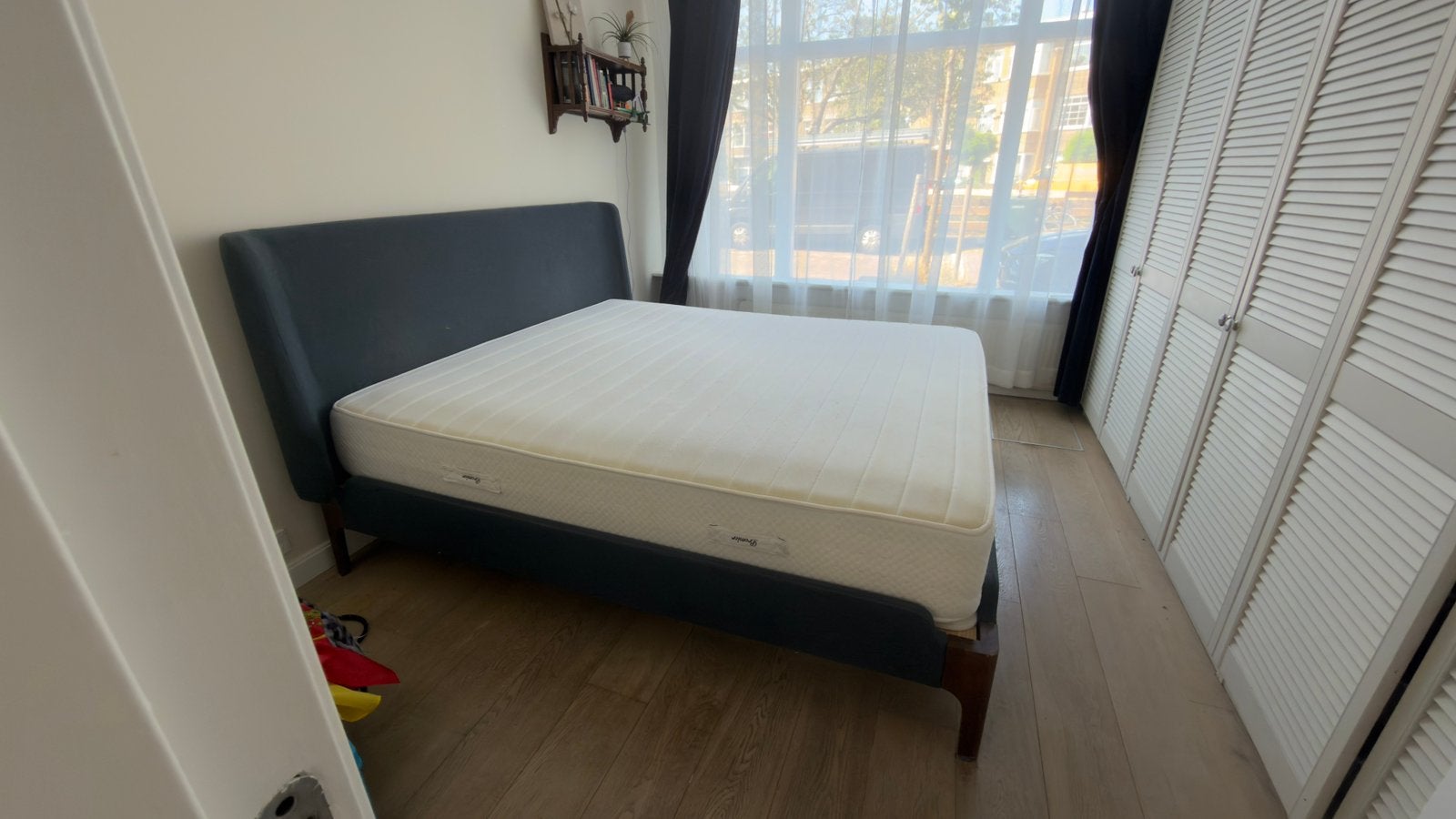 bed met matraas 180*200, Ophalen, 85 tot 100 cm, Zo goed als nieuw, Matras