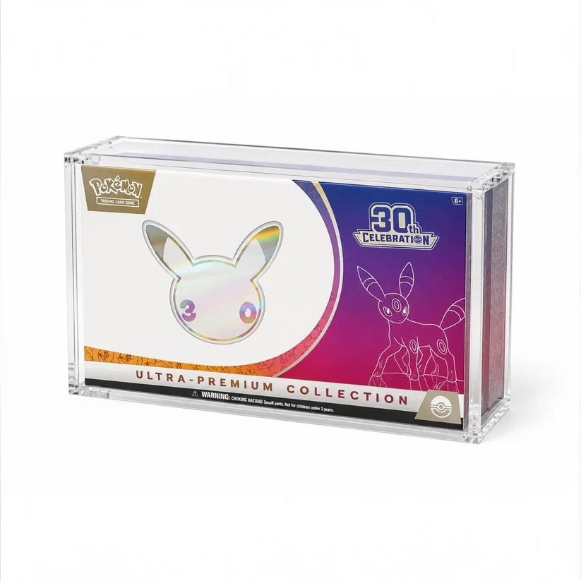 Pokémon 30th Anniversary UPC Acryl Case | PRE-ORDER, Ophalen of Verzenden, Nieuw, Boosterbox, Foil