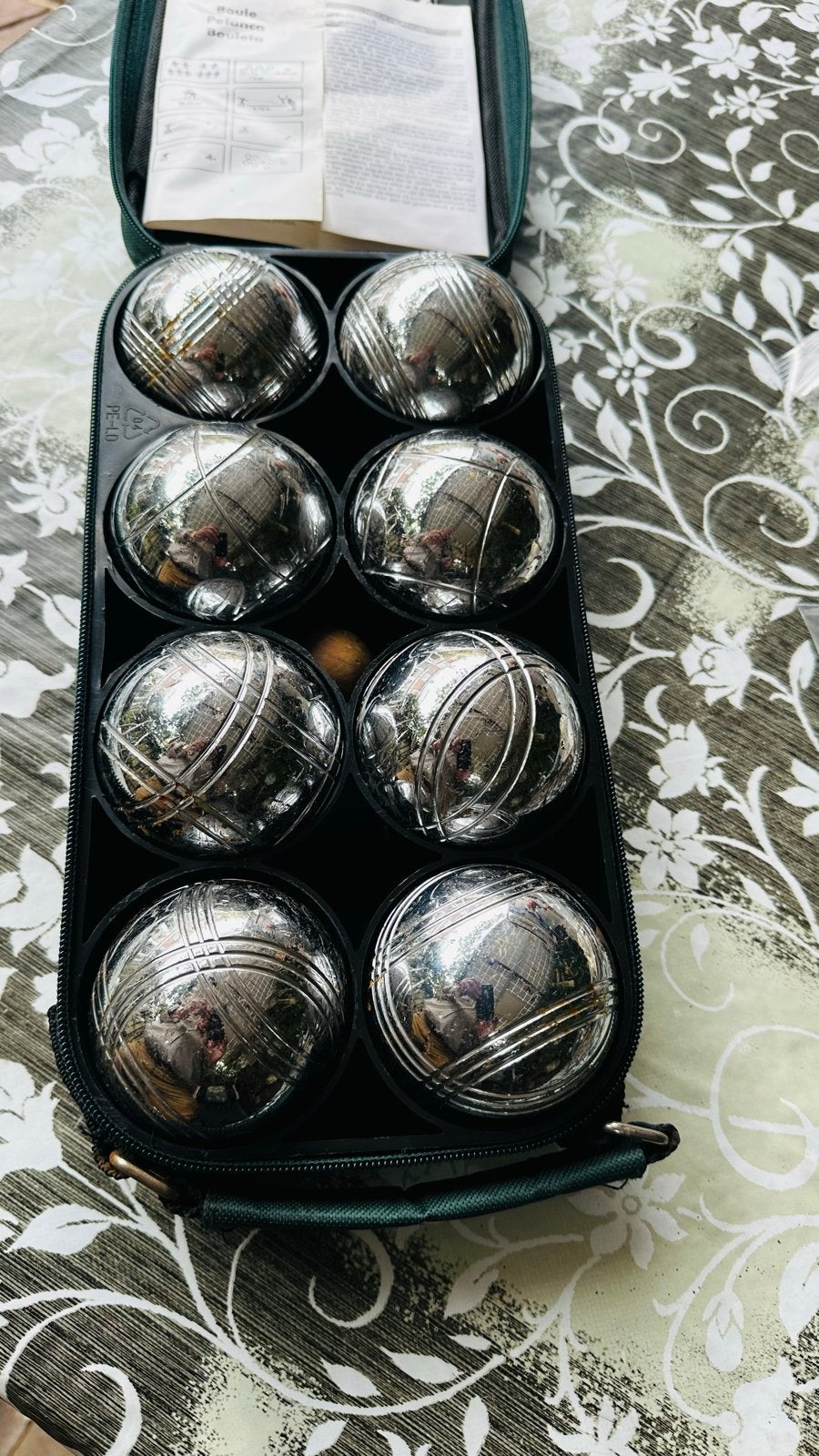 Boulle Petanque Set met 8 ballen en draagtas, Ophalen of Verzenden, Gebruikt