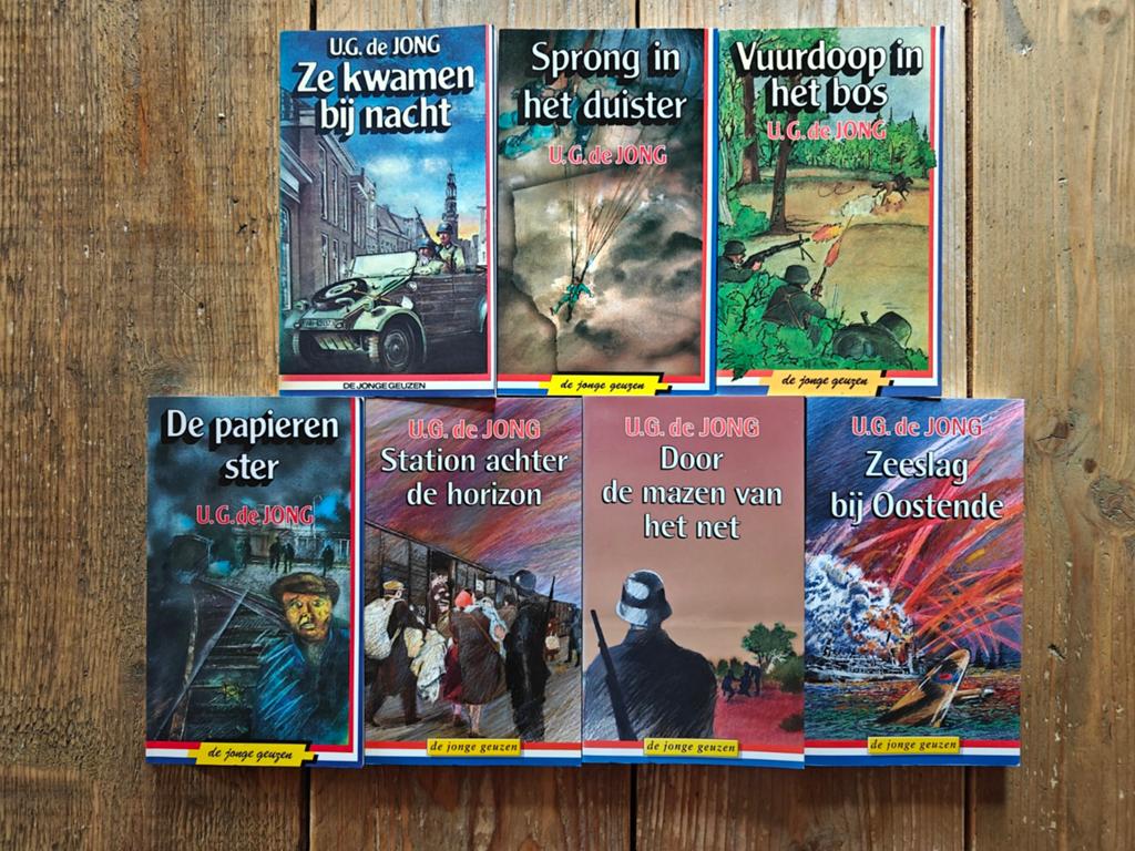 7 Delen van de: Jonge Geuzen serie., Ophalen of Verzenden, Tweede Wereldoorlog, Gelezen