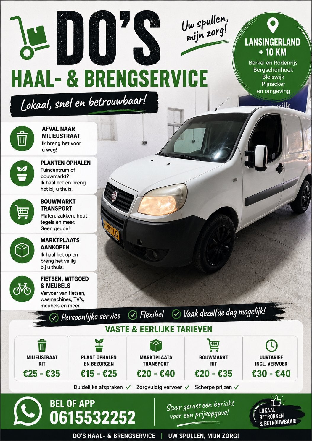 Haal en Brengservice Regio Rotterdam/Lansingerland e.o.