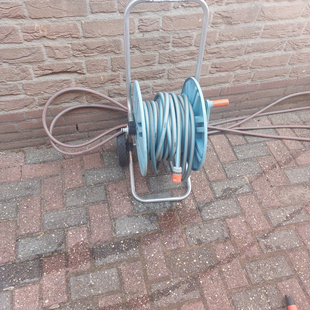 Gardena slangenhaspel, Ophalen of Verzenden, Gebruikt, Tuinslanghaspel