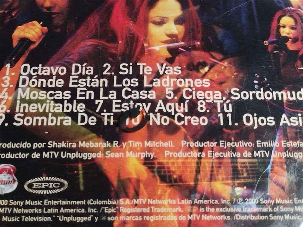 Shakira - MTV Unplugged, Cd's en Dvd's, Ophalen of Verzenden, Zo goed als nieuw
