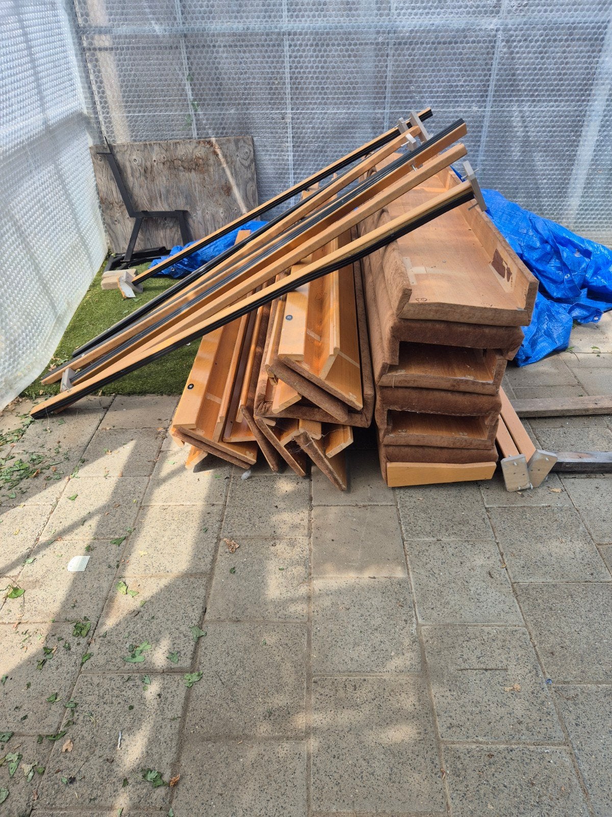 Restpartij banken zonder poten - ideaal voor de hobbyist, Gebruikt, 150 tot 200 cm, Tweepersoons, 75 tot 100 cm