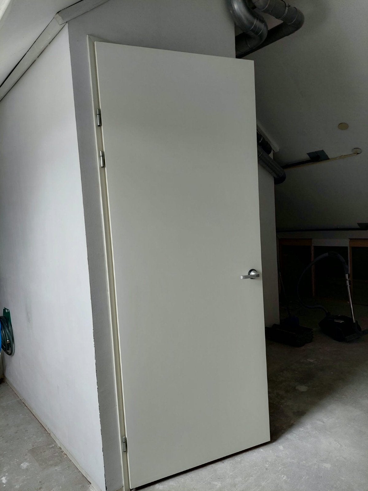 witte opdekdeur met deurkozijn, Ophalen, Binnendeur, 215 cm of meer