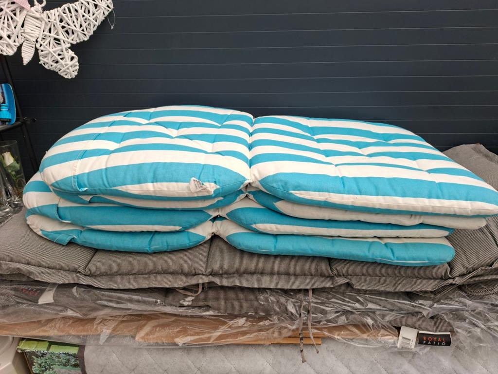 Hartman tuinstoelkussens 4x, Tuin en Terras, Tuinmeubel-accessoires, Ophalen, Zo goed als nieuw