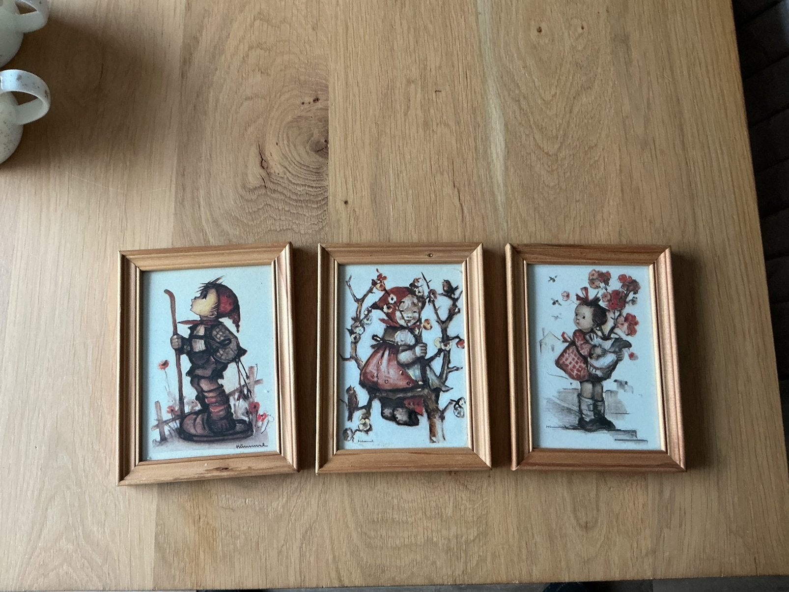 3 vintage hummel-schilderijtjes., Ophalen of Verzenden, Huis en Inrichting