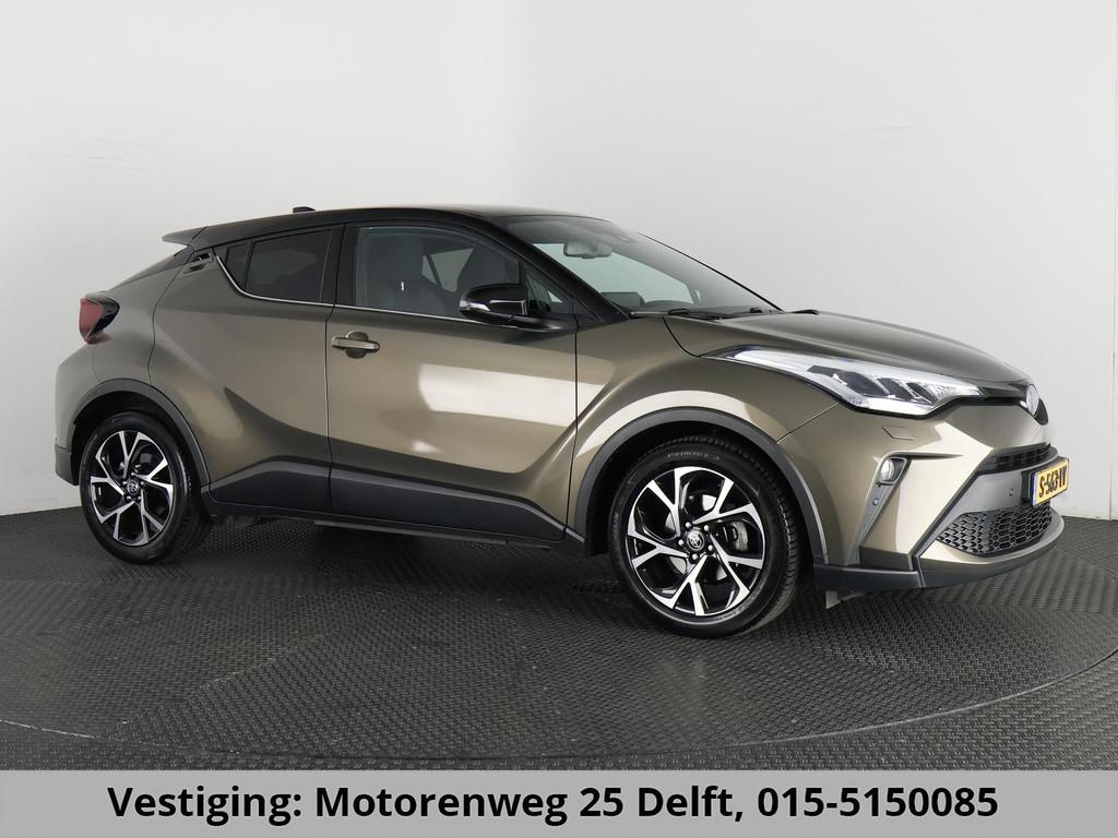 Toyota C-HR 1.8 HYBRID BI-TONE LUXERY LINE GARANTIE 5-2032 T, Euro 6, 4 cilinders, Leder en Stof, 122 pk