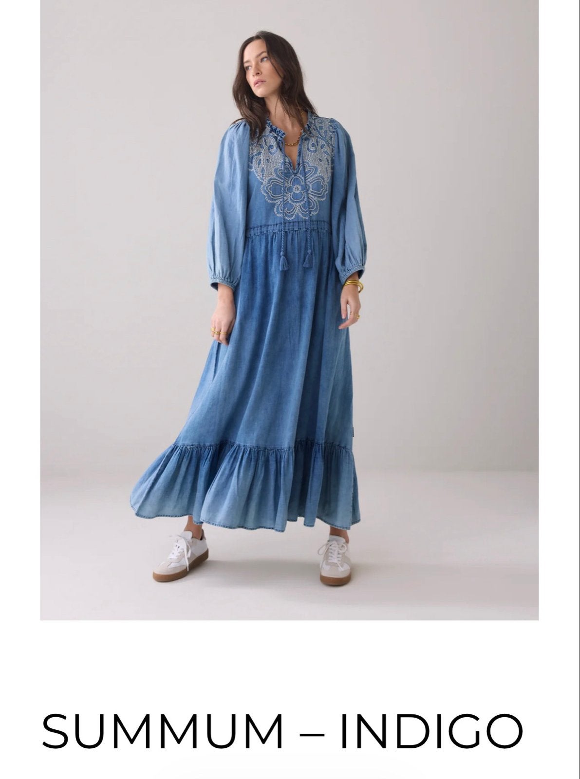 Summum Blue Daze zomerjurk, nieuw, maat 40, Ophalen, Nieuw, Maat 38/40 (M), Blauw
