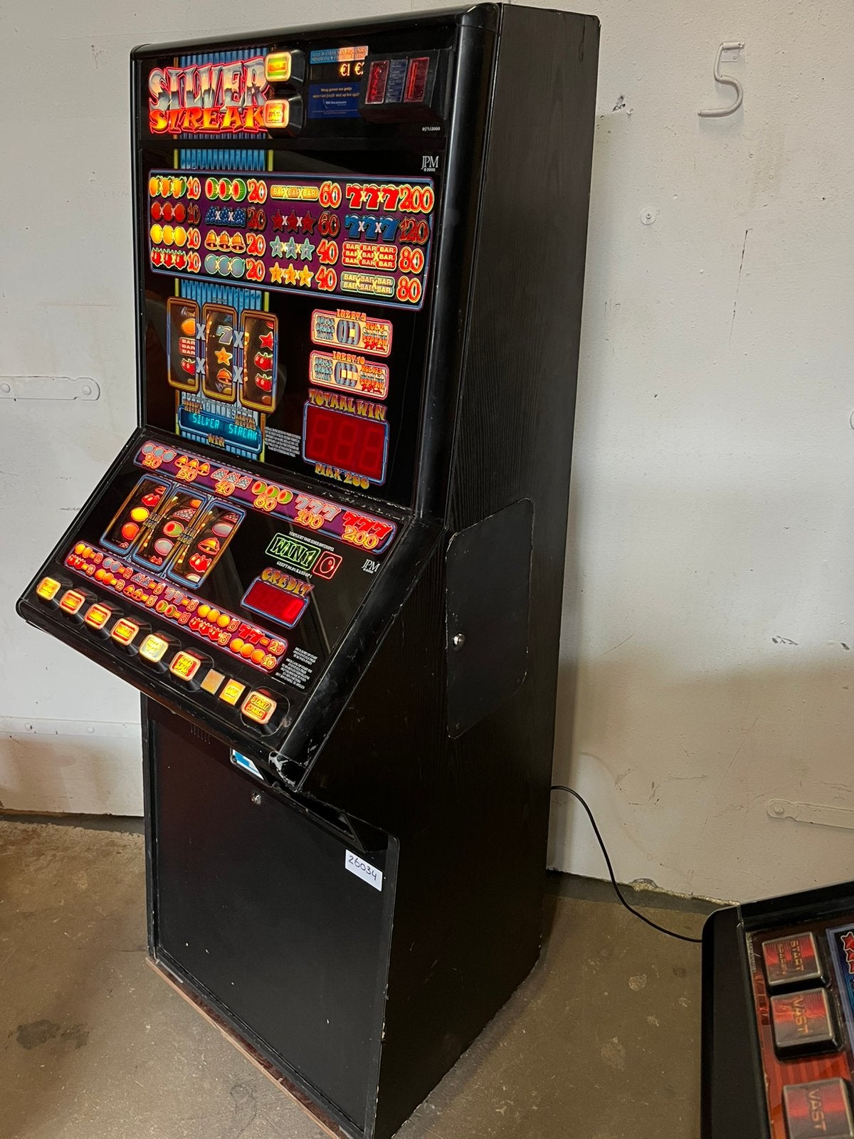 Te koop silver streak, Met sleutels, Gebruikt, Eismaspeelautomaten, Grote dijlakker 34
