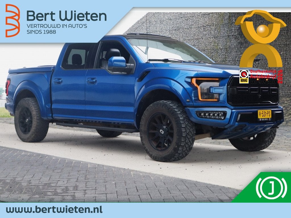 Ford USA F-150 3.5 V6 Raptor | Trekhaak | Schuifdak | Custom, Auto's, Automaat, Dealer onderhouden, Gebruikt, Blauw