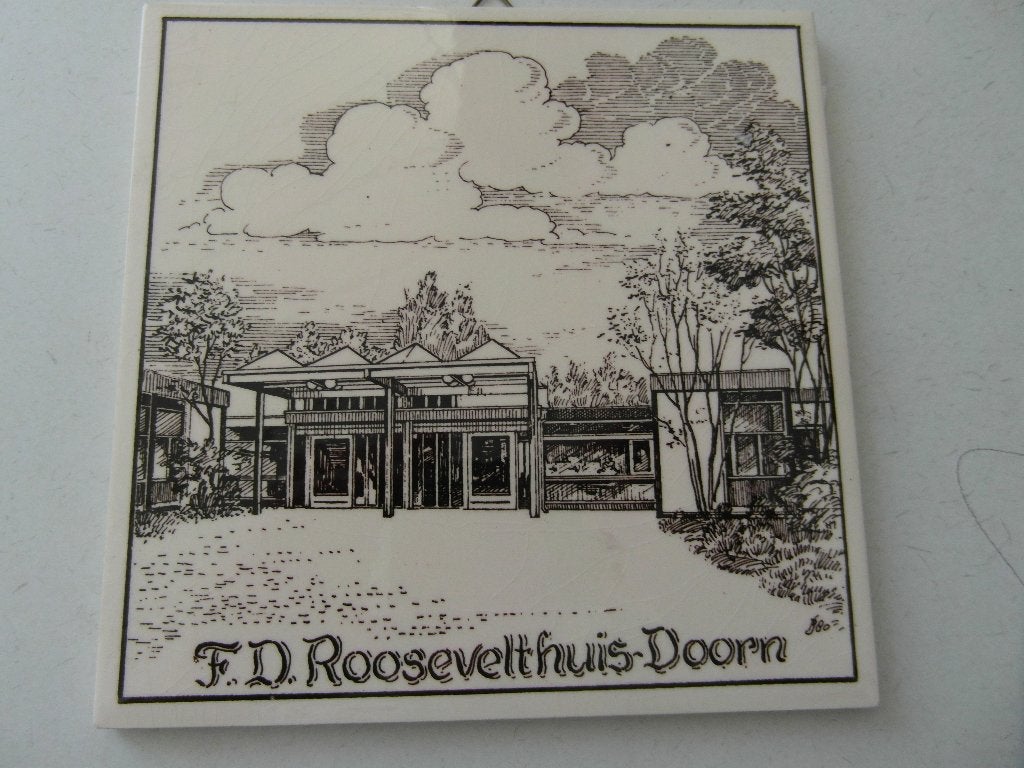 Tegel  F.G.Roosevelthuis Doorn, Ophalen of Verzenden, Zo goed als nieuw
