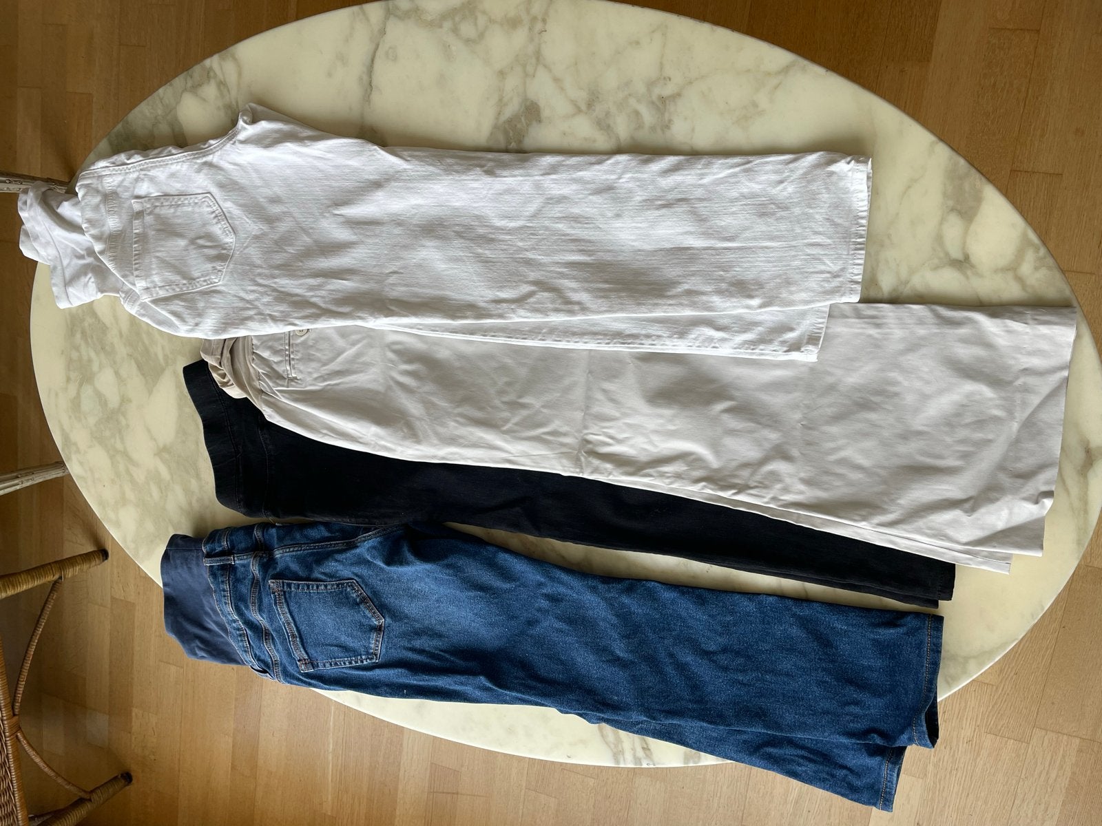 Zwangerschapsbroeken (4 stuks) - Maat M, Kleding | Dames, Positiekleding, Maat 38/40 (M), Blauw, Ophalen of Verzenden, Gedragen