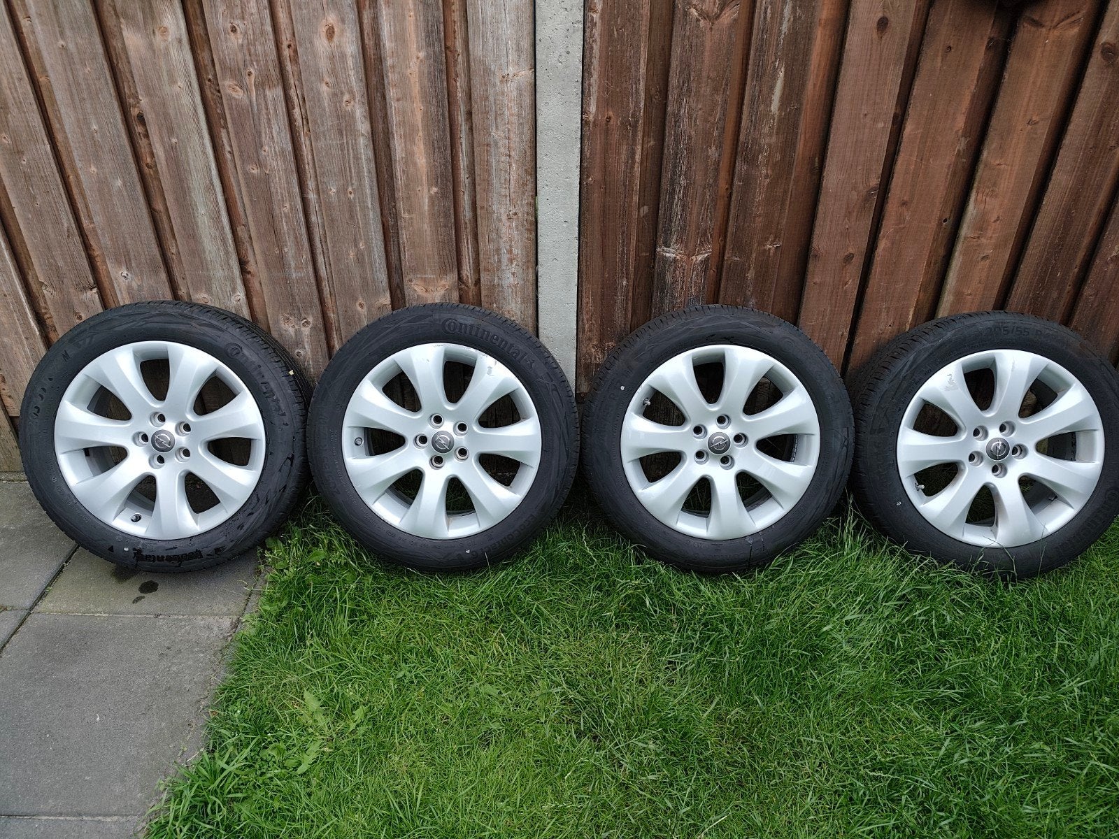 17 inch velgenset Opel, Auto-onderdelen, Ophalen, Gebruikt, Velg(en), 17 inch