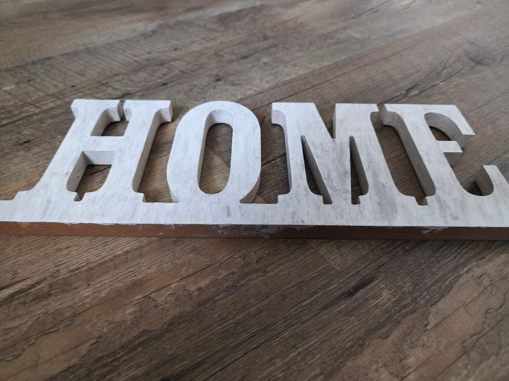 Letters HOME, Ophalen, 31 cm, Hout, Vintage