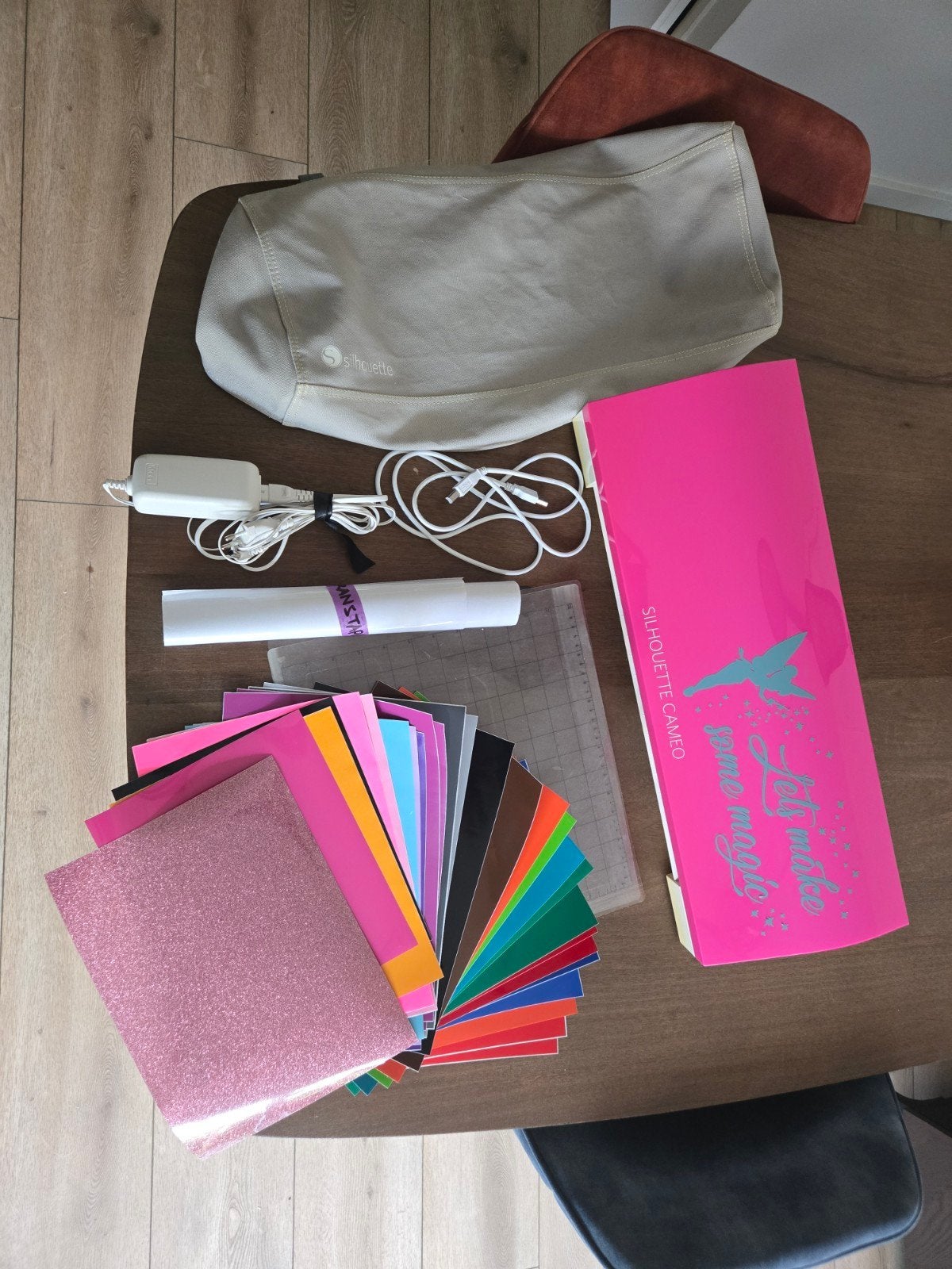 Silhouette Cameo 3 met accessoires en materialen, Ophalen, Gebruikt, Gereedschap of Toebehoren