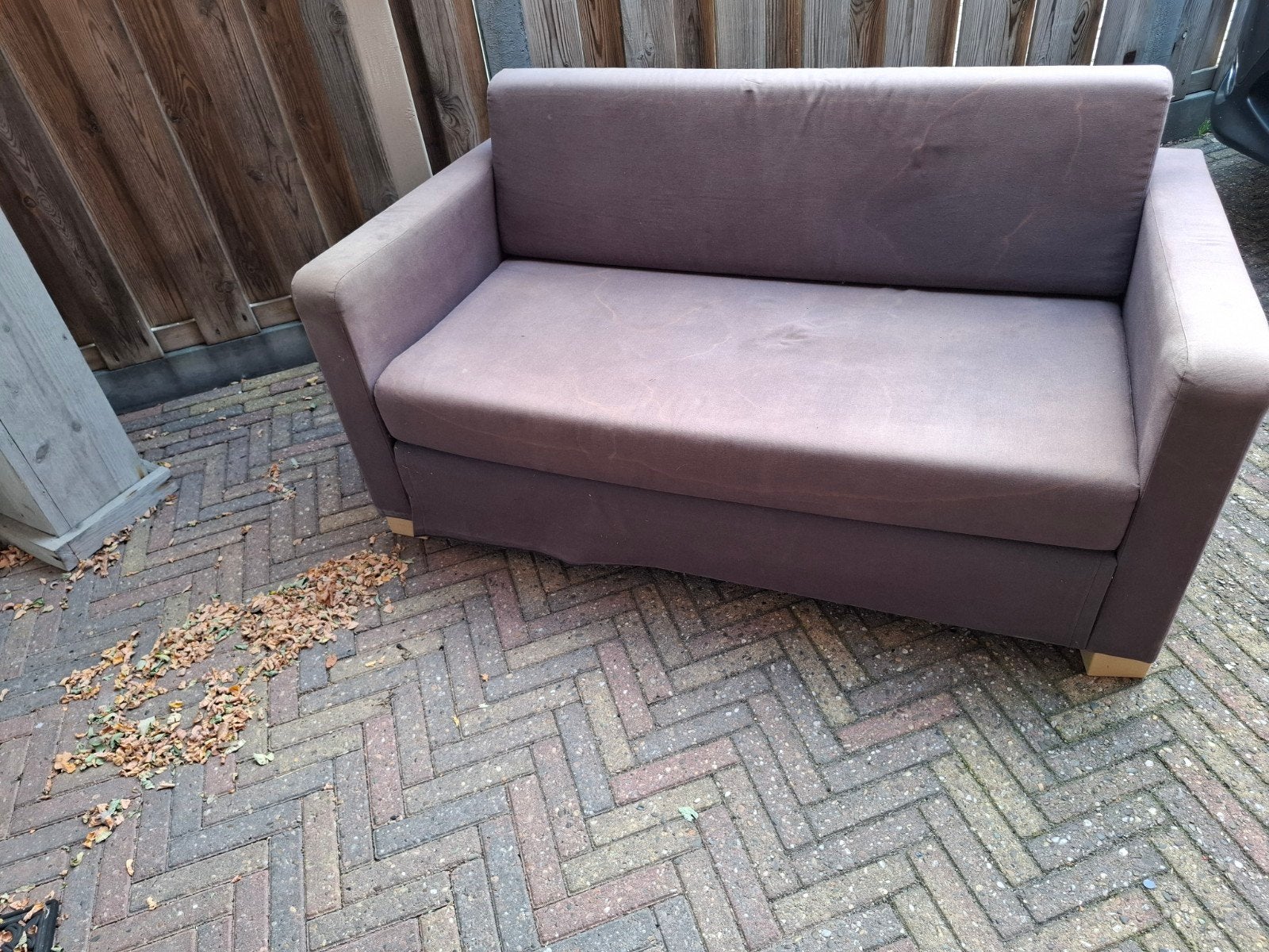 Compacte slaapbank - Ideaal voor kleine ruimtes, Ophalen, Gebruikt, Tweepersoons, 140 cm