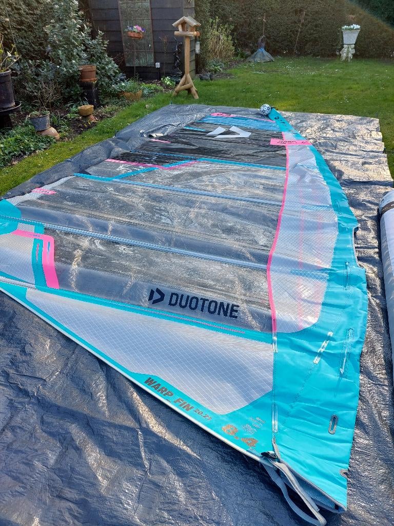 Duotone Warp 8.4 m2/Severne 460 mast/Severne verlenger 36cm, Watersport en Boten, Windsurfen, Ophalen, Met draagtas, 7 m² of meer