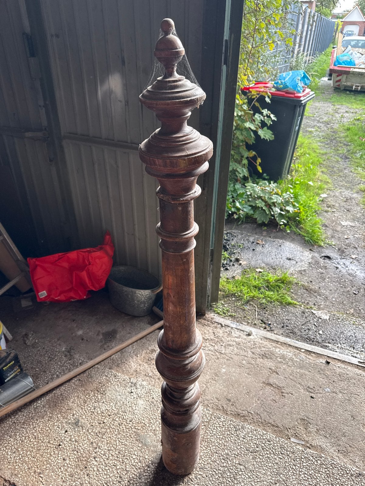 Antieke houten baluster / pilaar, Ophalen
