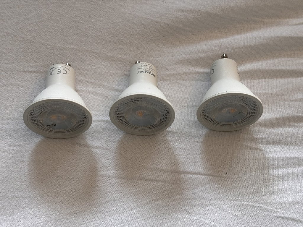 3x GU10 Zigbee lampen (wit) Dimbaar., Huis en Inrichting, Led-lamp, GU10, Zo goed als nieuw, Koel wit