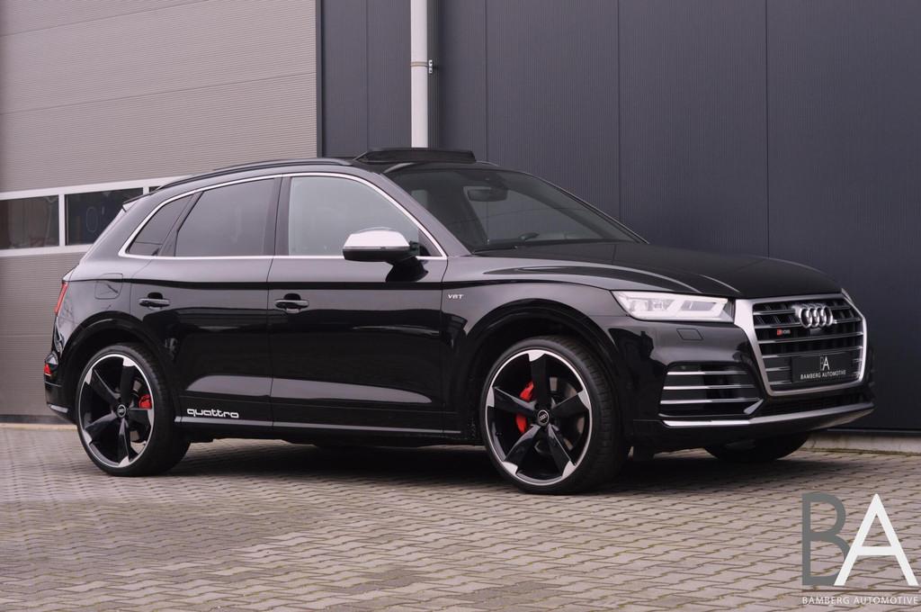 Audi SQ5 3.0TFSI Quattro|RS|pano|trekhaak|virtual|22inch|360, Auto's, Automaat, Gebruikt, Zwart, 2995 cc