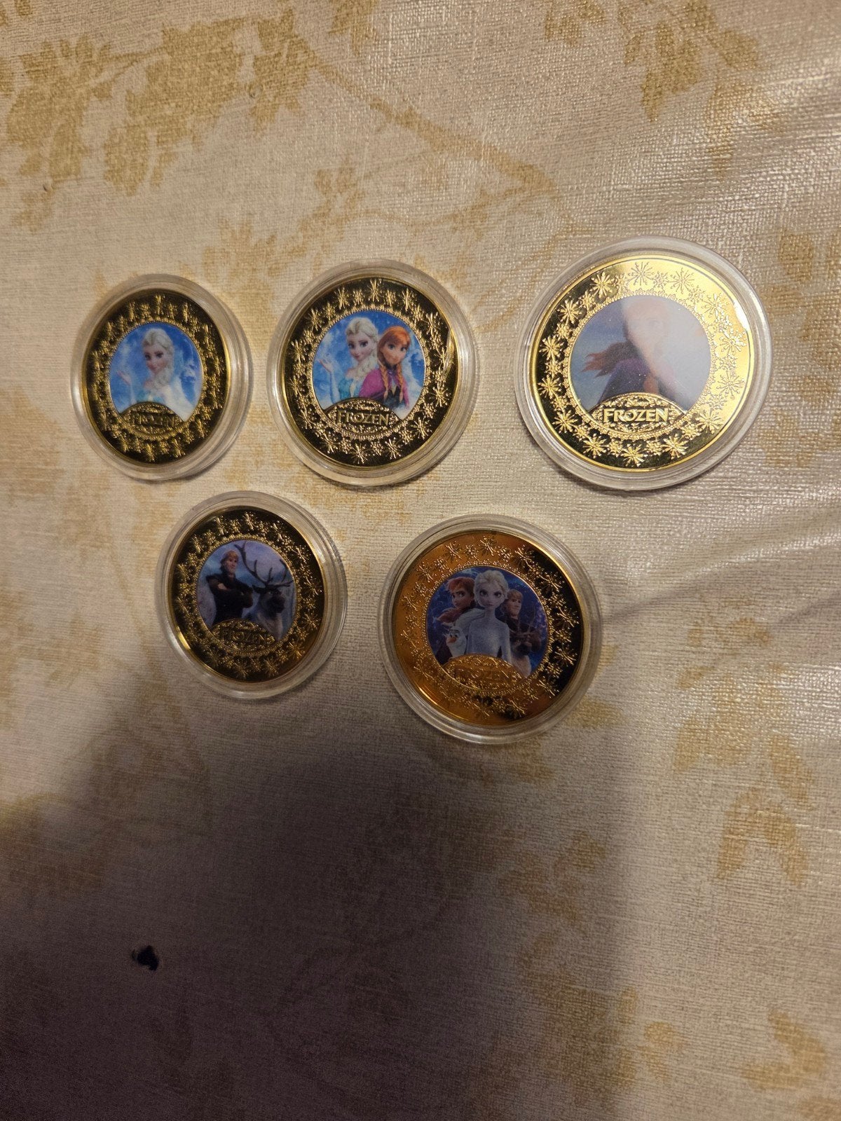 Disney Frozen Munten Collectie - 5 Stuks, Verzamelen, Disney, Ophalen of Verzenden