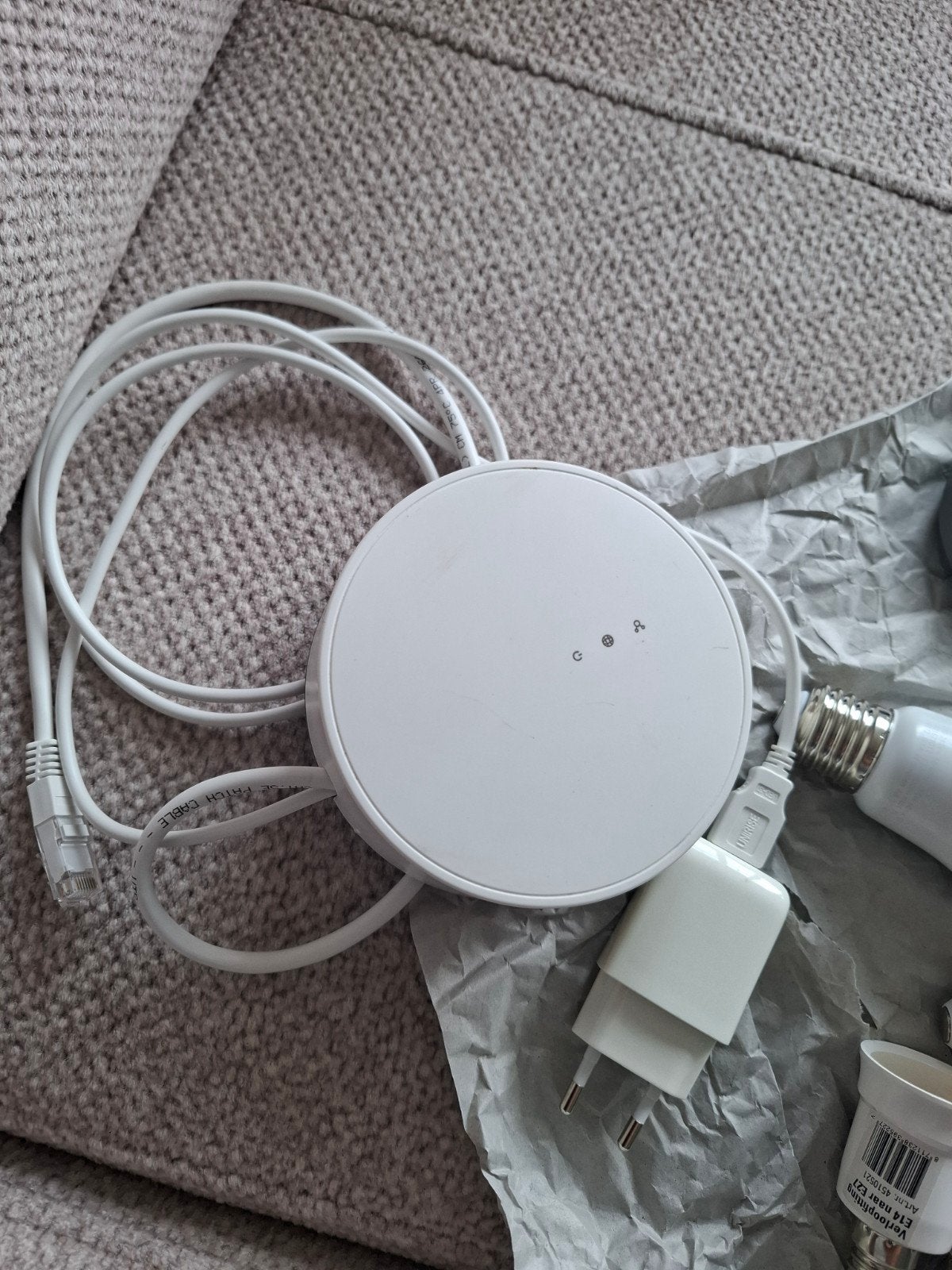 Te koop TRADFRI IKEA systeem, Ophalen of Verzenden, Nieuw, Minder dan 50 watt, Lamp met armatuur