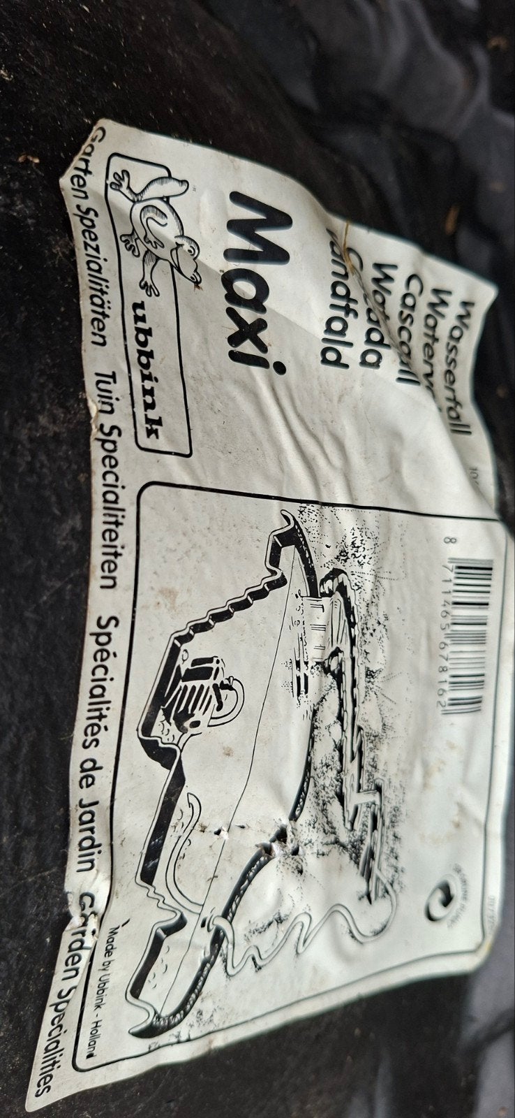 Waterval beekloop ubbink maxi, Tuin en Terras, Ophalen of Verzenden, Zo goed als nieuw, Vijverbak
