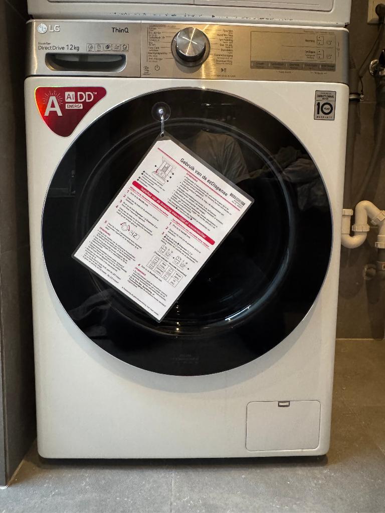 LG F4WV912A2E grote deur wasmachine 12kg, Witgoed en Apparatuur, Wasmachines, Ophalen of Verzenden, Gebruikt, 1200 tot 1600 toeren