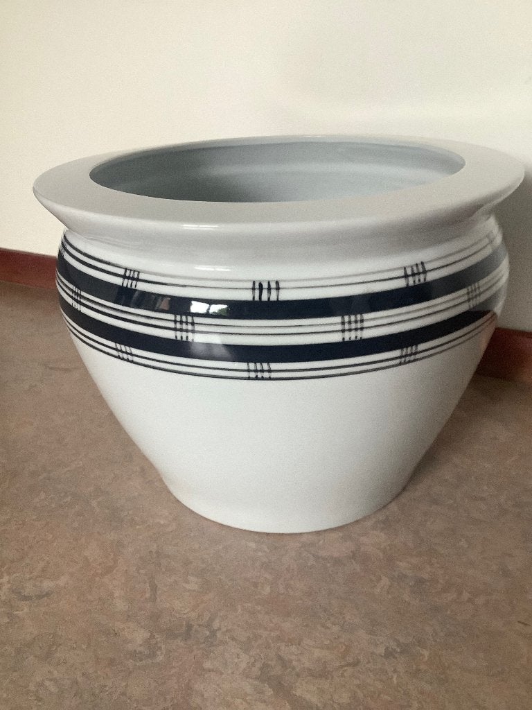 Sandra Rich design bloempot plantenpot keramiek Germany, Overige materialen, Rond, Nieuw, Minder dan 40 cm