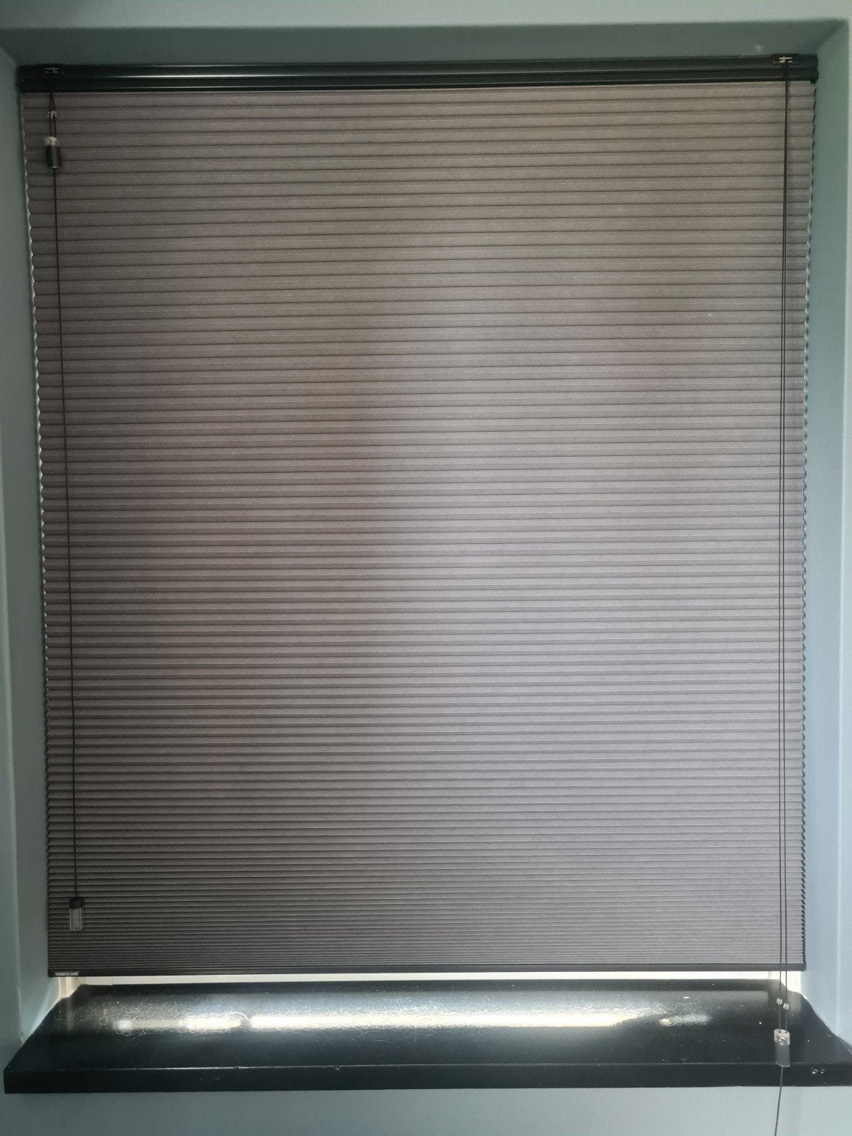 4x Plisségordijn Top Down Bottom Up Steel Grey, Ophalen, Overige merken, Verduisterend, Zo goed als nieuw