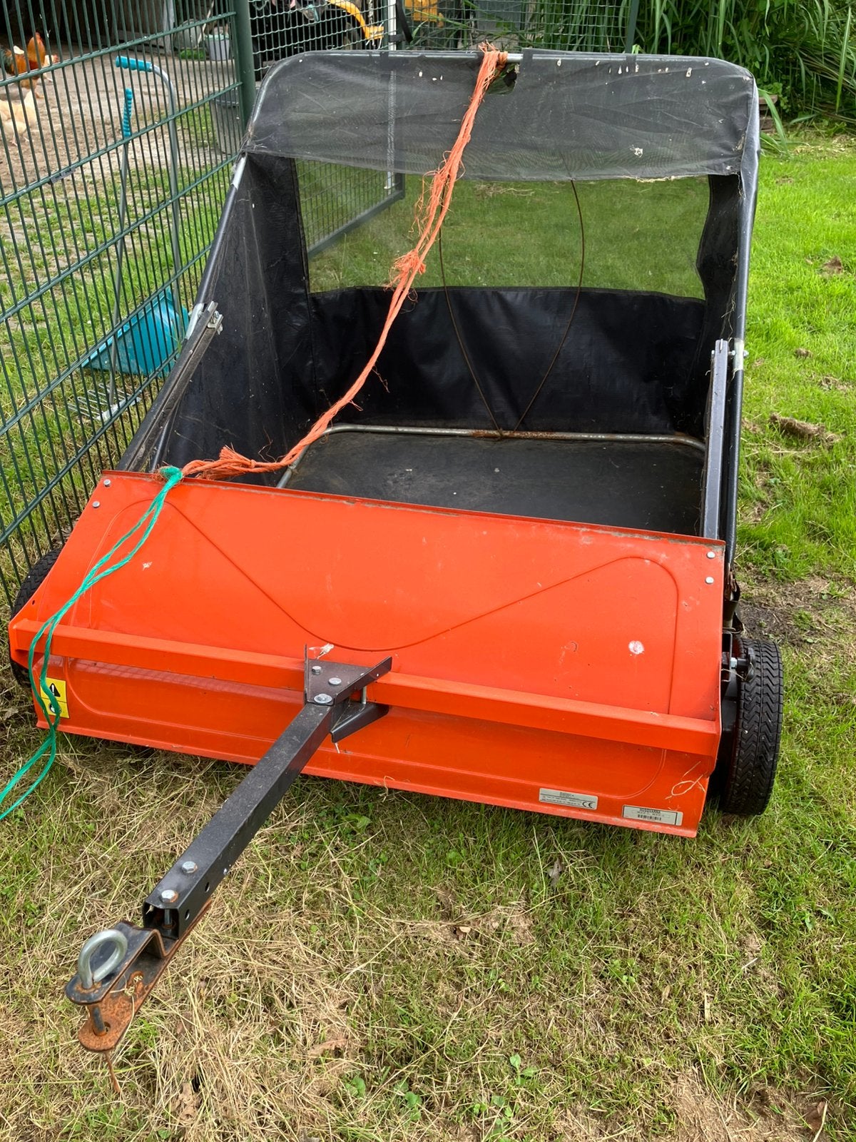 Grasveger / Bladveger voor zitmaaier, Tuin en Terras, Veegmachines, Ophalen, Gebruikt