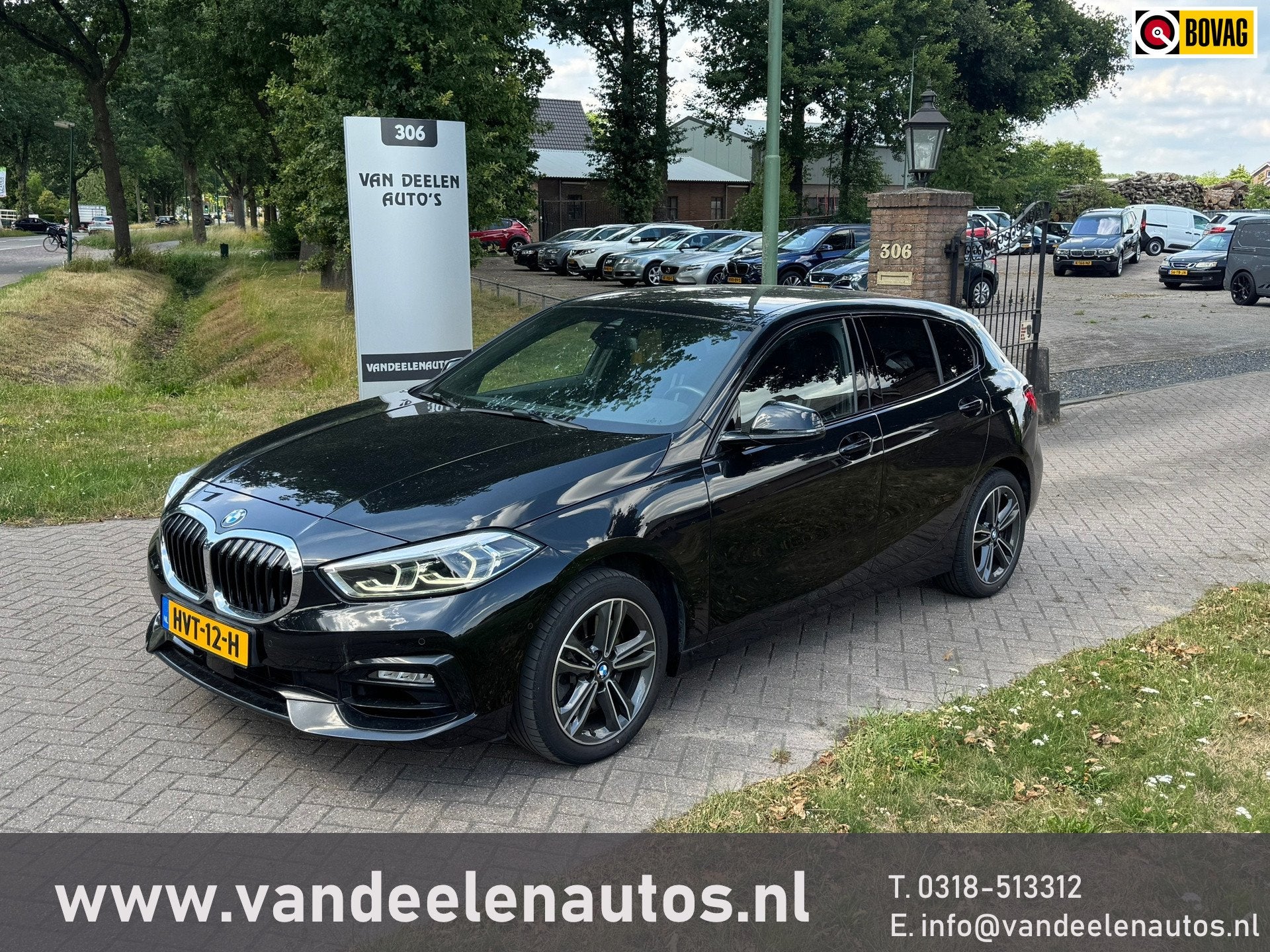 BMW 1-serie 120i Sportline Camera/Led/Keyless/stoelverw., Auto's, BMW, 1998 cc, Gebruikt, 4 cilinders, Zwart