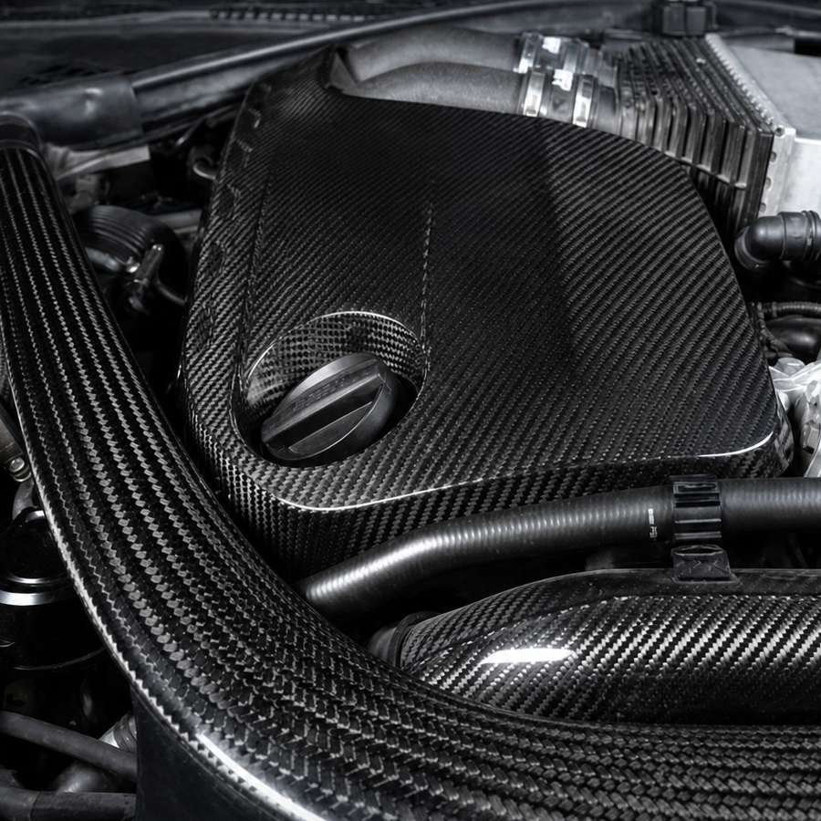 Custom carbon motorafdekking voor BMW S55, Ophalen of Verzenden, RevParts, Info@revparts.nl, .