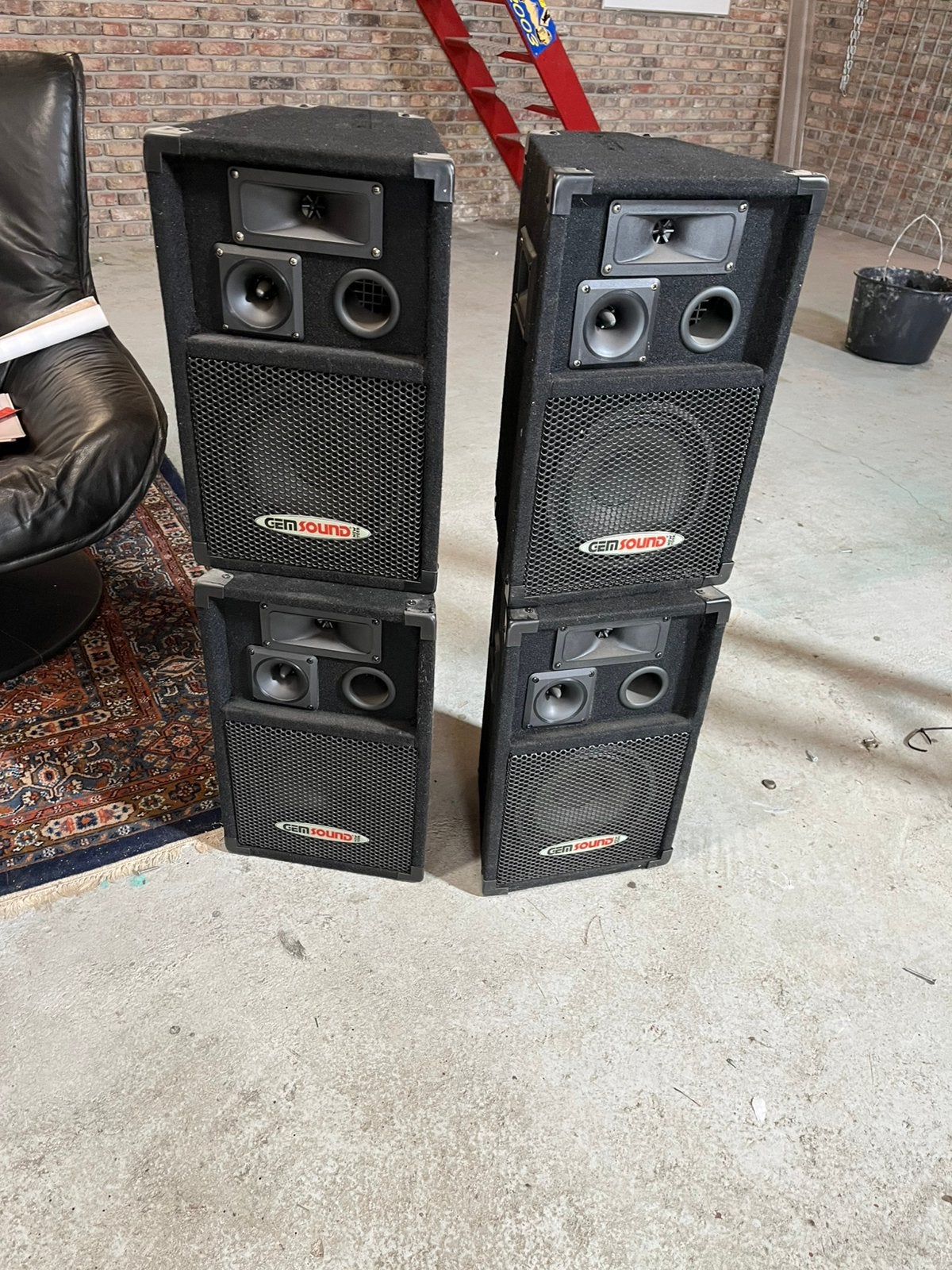 GEM Sound TR-80 Passieve Party Speaker - 300 Watt Piek, Speakerset, Zo goed als nieuw, Ophalen, 150 watt of meer