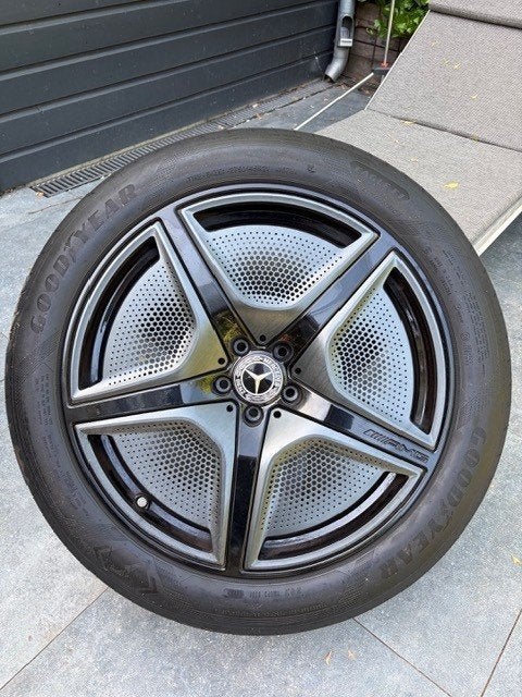 Originele Mercedes AMG velgen EQS SUV incl. zomerbanden, Ophalen, Gebruikt, 275 mm, Banden en Velgen