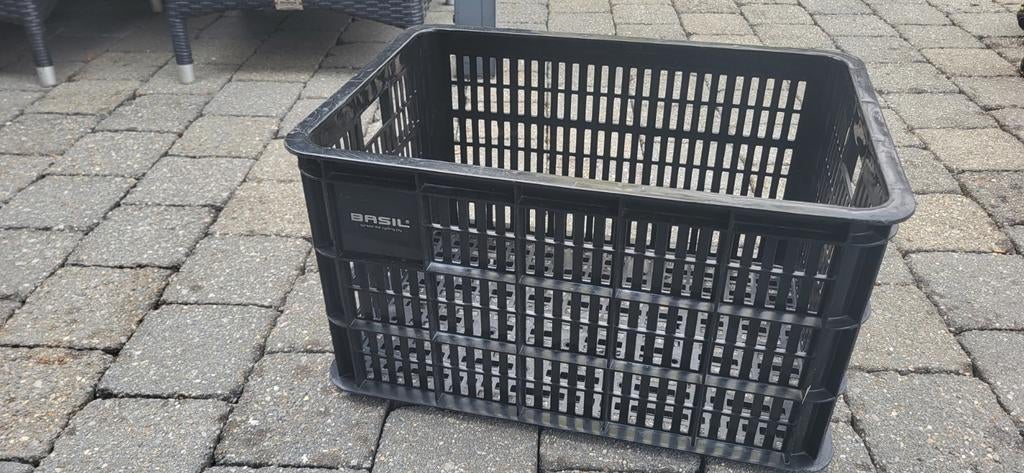Basil Fietsmand/Fietskrat Zwart - 49x35x27cm, Ophalen of Verzenden, Gebruikt, Fietskrat, Basil  zwart